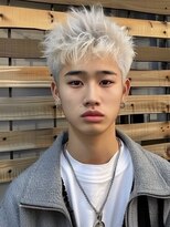 エイチ(H)&nbsp;xスパイキーショート/ブルーブラック/韓国マッシュ