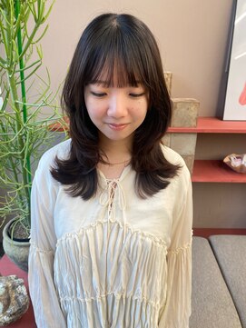 フェンヘアーアイス 中目黒(Fen.hair ici) 20代30代40代ブルーブラック韓国レイヤーこなれロング