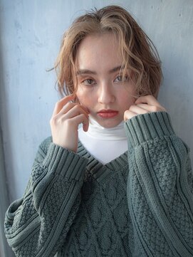 ヘアー＆メイク ルナルナ 明和店　HAIR＆MAKE LUNA LUNA ハイトーンモテボブ