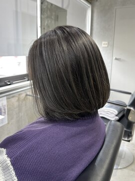 ルイ(ROUIS produced by LUCK 津田沼) ROUIS 津田沼 ムードスモークハイライトボブ/津田沼/船橋