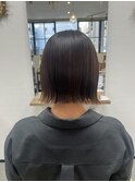 切りっぱなしボブ