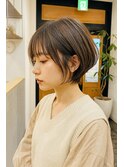 まわりと差がつく小顔ショート×ラベンダーアッシュ
