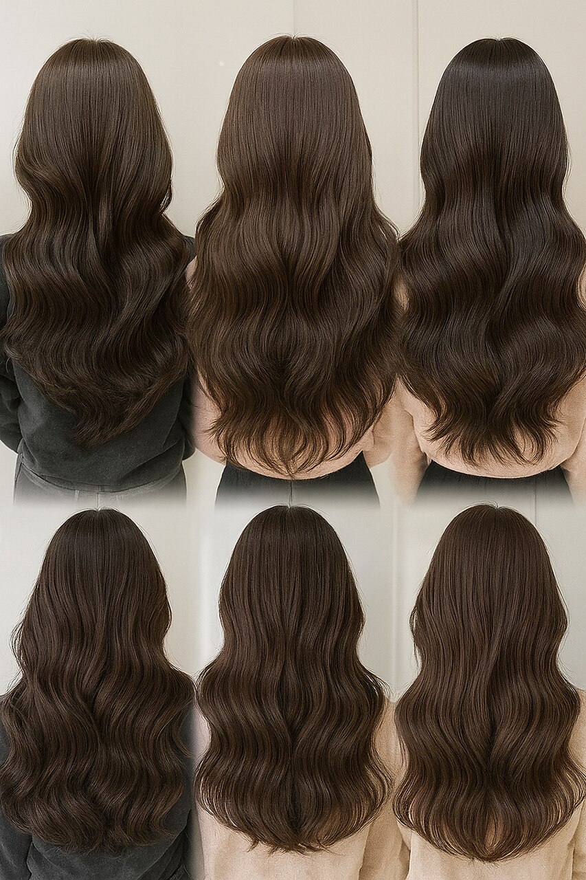 冬に似合う大人ブラウンモテ艶さらカラー：L265617656｜ヌードルバイ