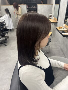 クラン 岡本(Chlan) ダークブラウン　インナーミルクティーベージュ