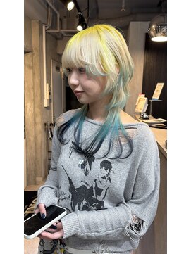 フォート(FORT) ダブルカラー　ウルフカット　レイヤーカット　デザインカラー