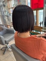 スタジオ アルファプラス 日暮里店(studio α+)&nbsp;ステップボーンカットカットボブショートハイライト白髪ぼかし