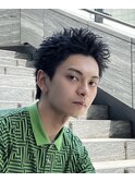 MEN’S HAIR/波巻きツイストスパイラル/リバースセンターパート