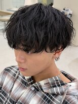 ニコ トウキョウ ヨコハマ(nico) シャドウパーマメンズメッシュメンズパーマ波巻きパーマ韓国ヘア