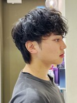 ミリバイアフロート(MIRI by AFLOAT)&nbsp;【島田佑】メンズカットウルフセンターパートニュアンスパーマ