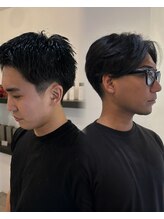 中宗哲平/@luora__te4pi/広島メンズ/広島パーマ/メンズショート/スパイキーショート