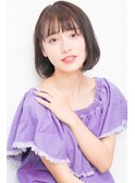 大人かわいい伸ばしかけグレージュナチュラルボブ