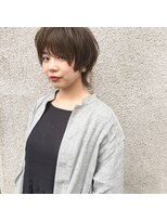 ヘアメイク マルナ 本店(HAIR MAKE MALUNA) 【maluna あっちゃん】個性派ショート×チャコールグレー