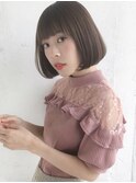 ワンカールミニボブ アッシュブラウン