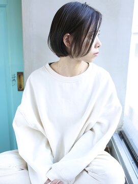 バース(BIRTH) 天神【BIRTH】耳かけワンレンボブ×ダークアッシュ 3