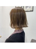 ぷつっと切りっぱなしボブ