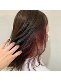 マロンベージュ/Aラインボブ/かきあげバング[上尾/上尾駅]