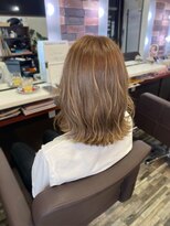 ヘアー リードレス(hair Re:dress)&nbsp;小顔大人可愛いミディ20代30代40代ミルクティーベージュ