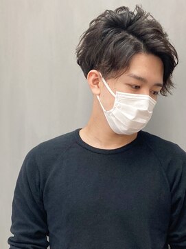 トップヘアー 総社店(TOP HAIR) 刈り上げショート _ アップバングパーマ