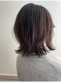 20代30代ナチュラルくびれボブ毛先パーマ肩ラインモテ髪