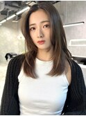 レイヤーカット 韓国 顔周りカット ワンカール/20代30代40代50代