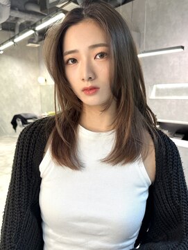 シティ(CITY) レイヤーカット 韓国 顔周りカット ワンカール/20代30代40代50代