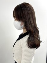 ネオリーブ クーロ(Neolive curro) 韓国前髪顔まわり×柔らかブラウン【縮毛矯正】