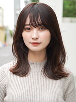 アンアミ シブヤ(Un ami shibuya) 【Unami shibuya】TOMI  女性らしい上品なくびれミディアムヘア