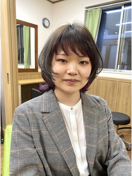ハナイ ヘアーデザイン(HANAI hair design) ウルフスタイル×インナーカラー