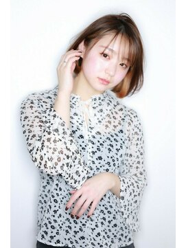 ヘアーデザイン ディードット ウル(D. ulu) ボブ×インナーカラー＝オシャレ女子