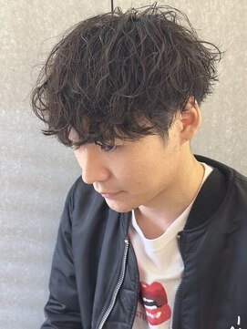 ニアウ 太田店(Niau) メンズパーマ波巻きスパイラルパーマメンズマッシュ群馬県太田市