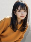 【艶感★シースルーバング】韓国 髪型 大人可愛いウェーブ巻き髪