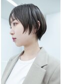 ショートカットショートヘアボブボブウルフネビージュワンレン