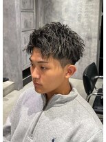 サイファー 心斎橋(CIPHER.)&nbsp;シルバーメッシュアップバング