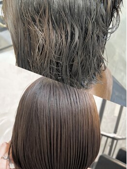 サロンドクオリア(Salon de Qualia)の写真/《全席半個室/完全個室あり》髪質改善ストレートでお悩みを解決◎他店で断られた方もお気軽にどうぞ♪