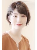 【 Ｉ. 】30代からのナチュラル前下がりショートボブ　川口