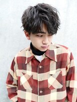 無造作パーマ/ツーブロック/黒髪