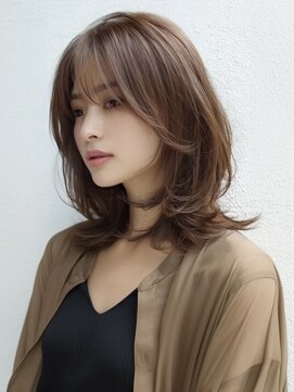 アルトリスト(Altruist Aging×HAIR&SPA) ★ダークアッシュ大人ガーリーボブ着物ミディアムレイヤーカット