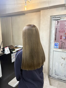 アジールヘア 東上野店(agir hair) 透明感抜群ダブルカラーブリーチミルクティーベージュ（上野）