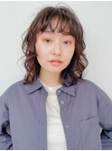 デジタルパーマ ブルーブラック イメチェン 簡単スタイリング
