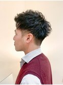 アップバングショート