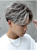 xメンズバレイヤージュ/ホワイトグレージュ/レイヤーカット