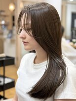 フルブルーム 東林間(fullbloom)&nbsp;レイヤーカットアッシュカラーケアカラー顔まわりカット