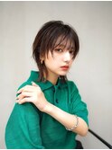 【GEEKS渋谷】顔周りレイヤー/モーヴピンク/秋カラー/ウルフヘア