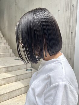 コエ(Coe)の写真/【太子橋】当店自慢のケアストレート◎クセを伸ばしながらしなやかでナチュラルなスタイルに導きます♪