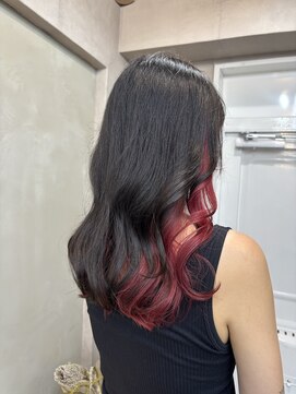 ファビ 渋谷(Fab) くびれヘア/暗めカラー/アプリコットオレンジ/縮毛矯正