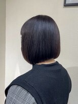 ヘアー ホスピタル ソアン(hair hospital soan)&nbsp;艶感たっぷりラベンダーブラウン×まとまりボブ