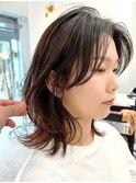 くびれレイヤーボブ結べるレイヤーカット肩まで/メイキー本厚木