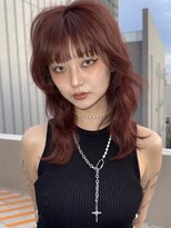 ハーヴィー 大宮店(HARVEY) レイヤーカット×ボルドーカラーMIKA