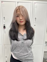 カラ 京都河原町(Kala)&nbsp;ルーツカラー　Black×White beige