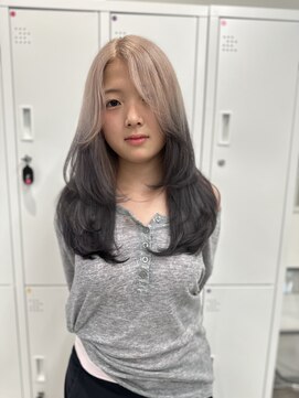 カラ 京都河原町(Kala) ルーツカラー Black×White beige